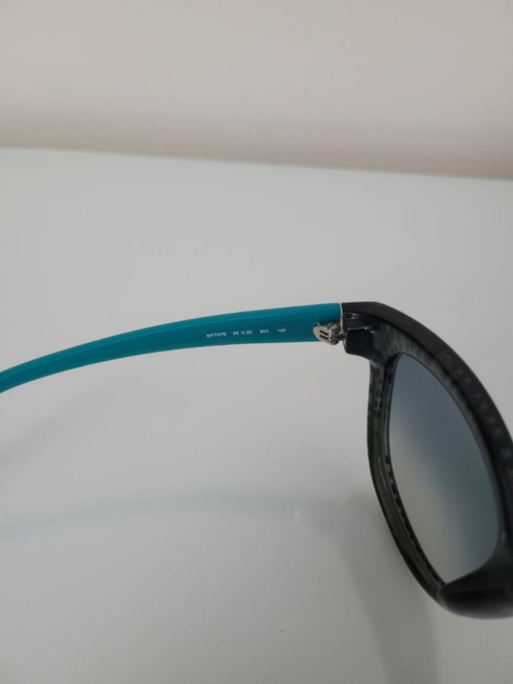 Emilio Pucci EP737S Italian Designer Sunglasses Green Geometric Print - Picture 5 of 10